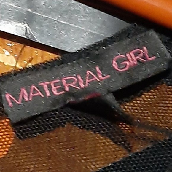 Material Girl Sheer Mesh Fitted Cropped Top - Picture 2 of 3